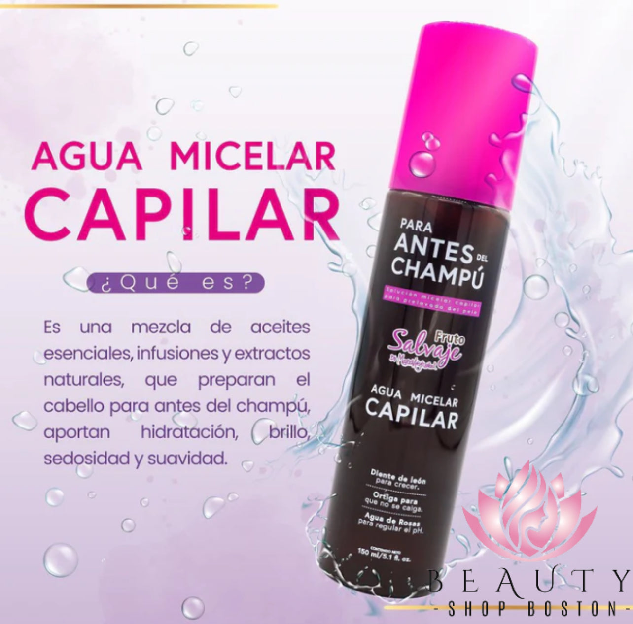 Agua Micelar Capilar. Fruto Salvaje